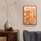 Summer Vintage Flower Canvas Wall Decor, Rustic Poppy Floral Aesthetic Poster, Farmhouse Yellow Poppies Flower Print, Folk Art Botanical Picture, Modern Minimalist Boho Art, 8x12in (Unframed)